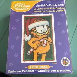 Vintage Garfield’s Candy Cane Latch Hook